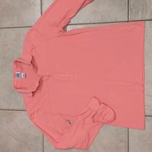 Vintage Leon Levin Pink Women's Polo Shirt Size Small